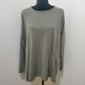 ALTAR’D STATE  💚 Cozy Comfort Pocket Pullover Olive Green Sweater